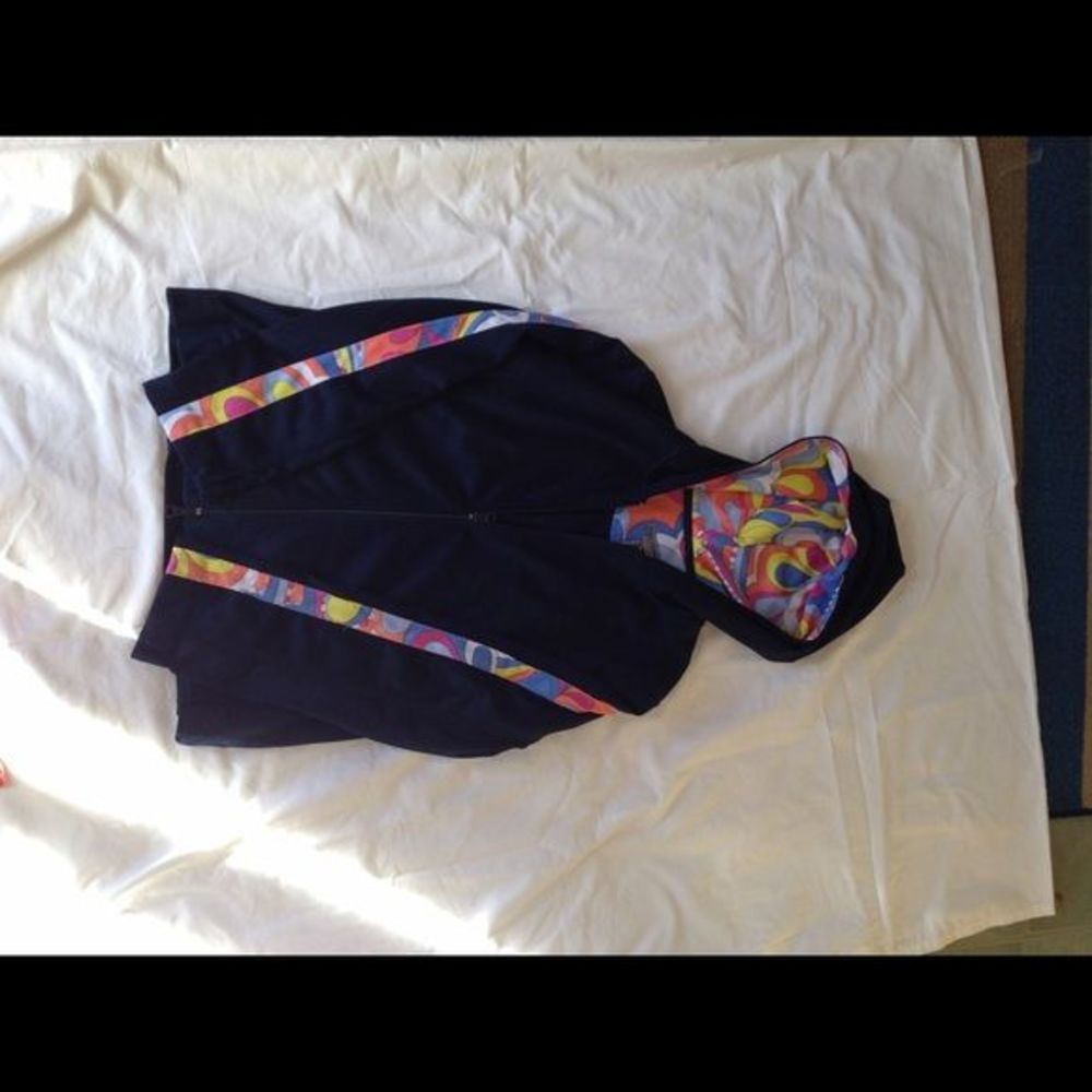 Navy zip up jacket by Oleg Cassini Sport